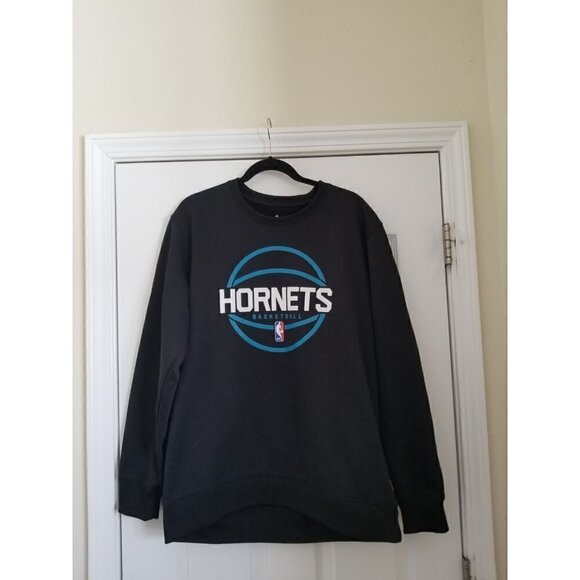 𝅺nba Charlotte Hornets Adidas Climawarm Sweatshirt  Size: X Large  Color: Black - Picture 12 of 12